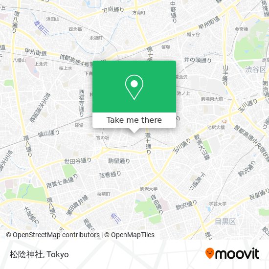 松陰神社 map