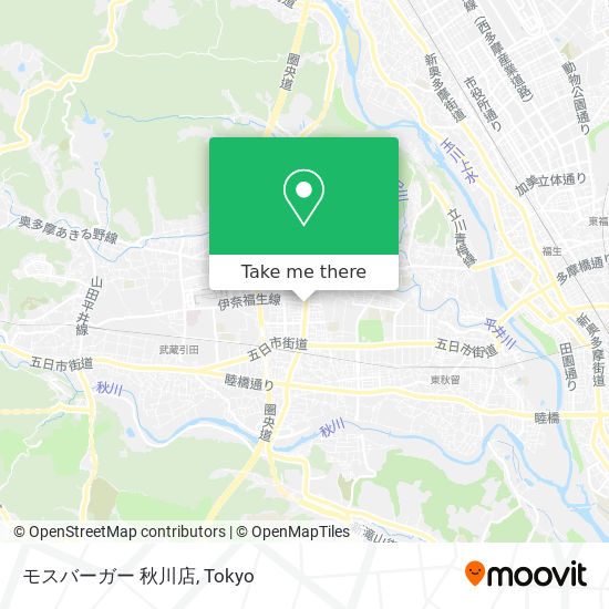 モスバーガー 秋川店 map