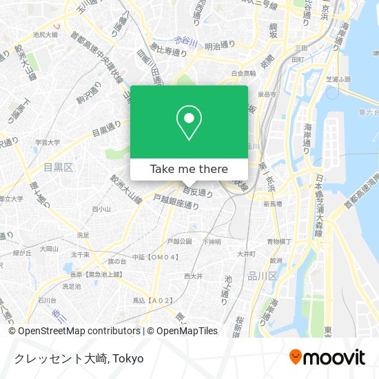 クレッセント大崎 map