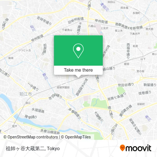 祖師ヶ谷大蔵第二 map
