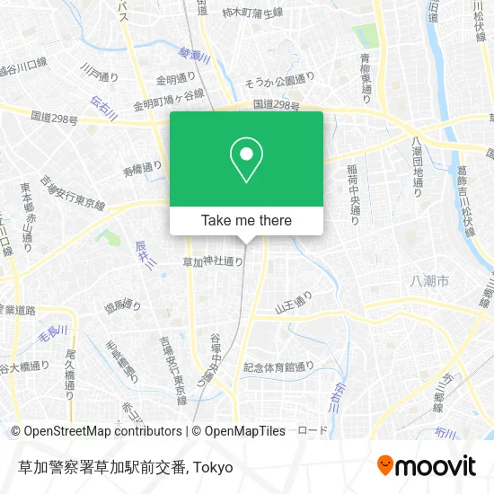 草加警察署草加駅前交番 map