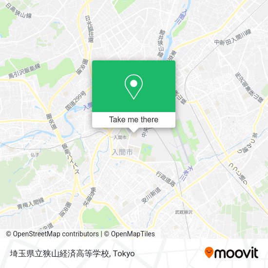 埼玉県立狭山経済高等学校 map