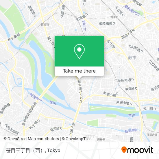 笹目三丁目（西） map
