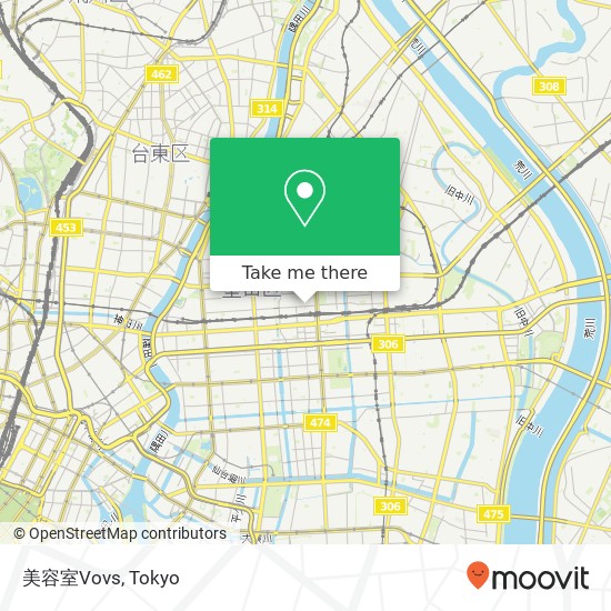美容室Vovs map
