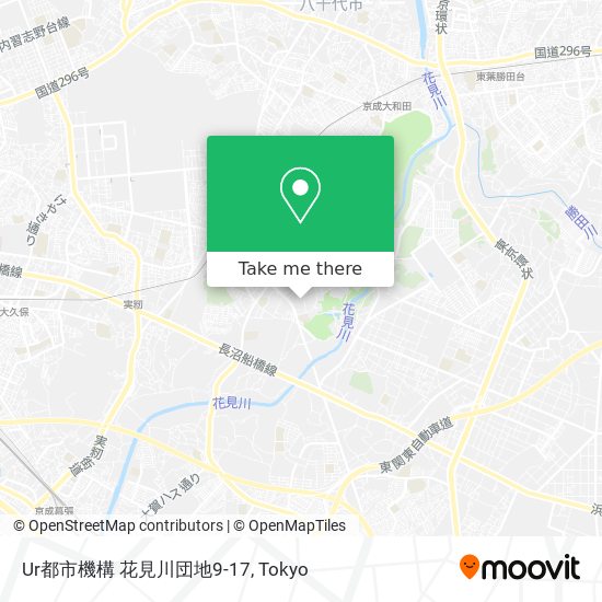 Ur都市機構 花見川団地9-17 map