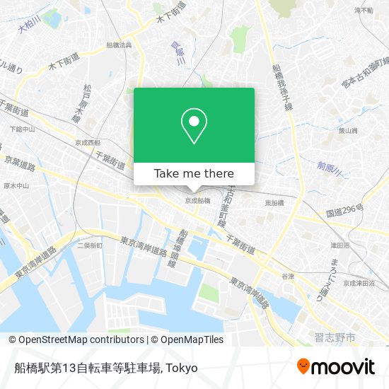 船橋駅第13自転車等駐車場 map
