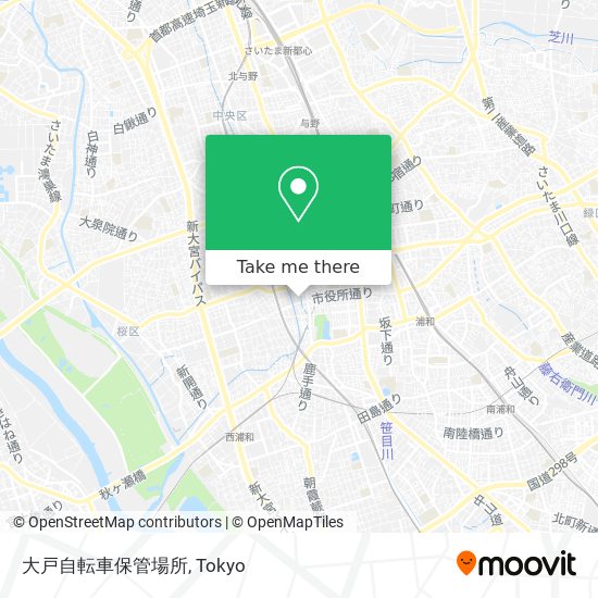 大戸自転車保管場所 map