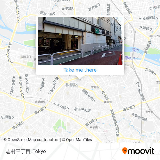 志村三丁目 map