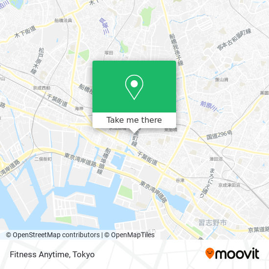 Fitness Anytime map