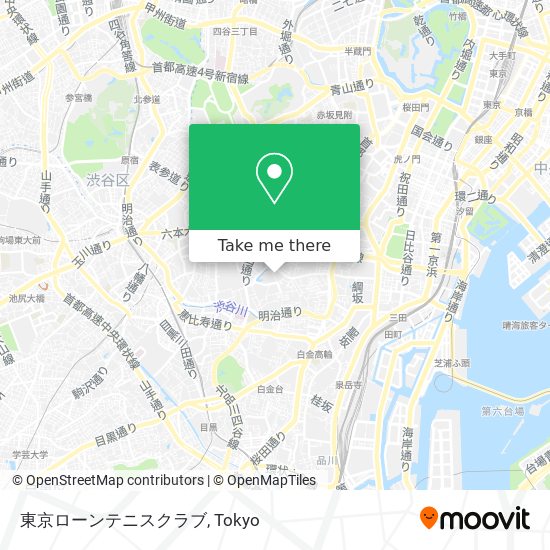 東京ローンテニスクラブ map