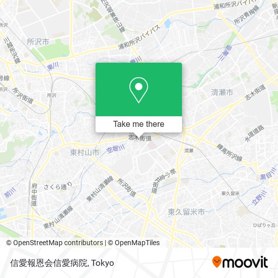 信愛報恩会信愛病院 map