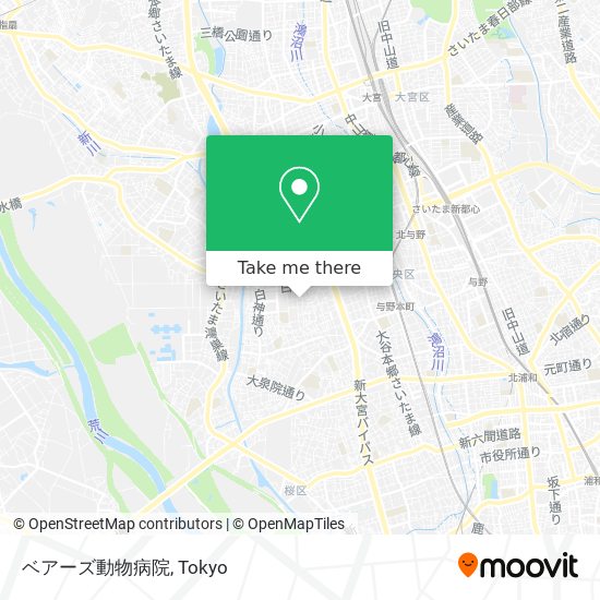 How To Get To ベアーズ動物病院 In さいたま市 By Bus Or Metro