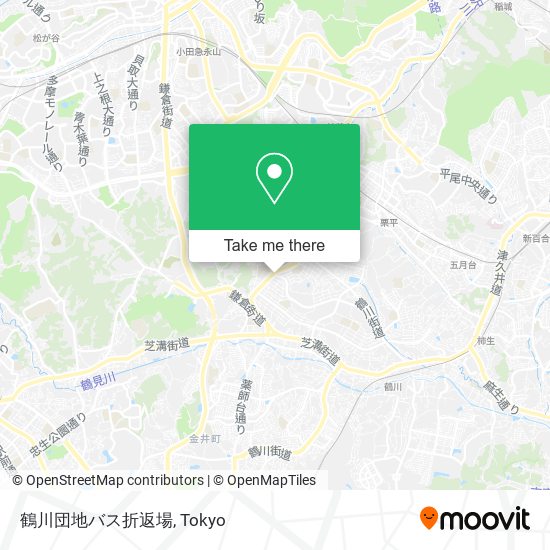 鶴川団地バス折返場 map