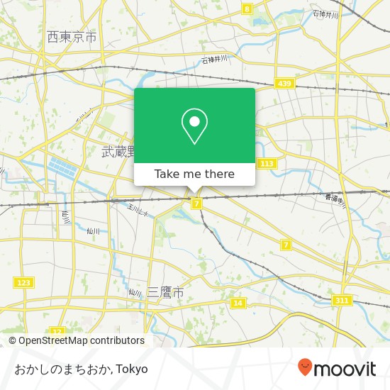 おかしのまちおか map