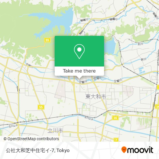 公社大和芝中住宅イ-7 map