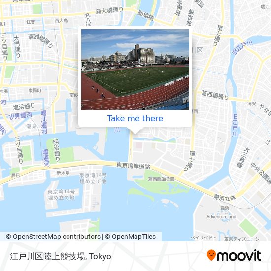 江戸川区陸上競技場 map