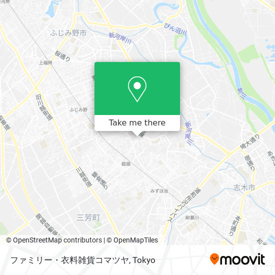 ファミリー・衣料雑貨コマツヤ map