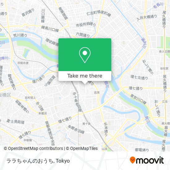 ララちゃんのおうち map