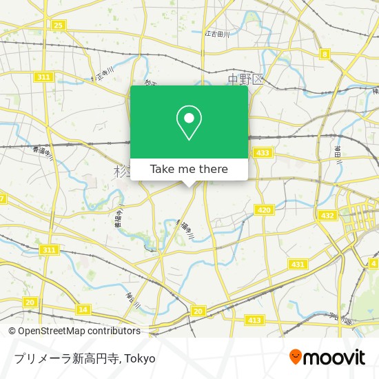 プリメーラ新高円寺 map