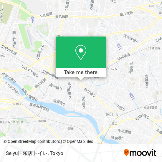 Seiyu国領店トイレ map