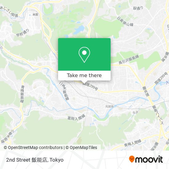 2nd Street 飯能店 map