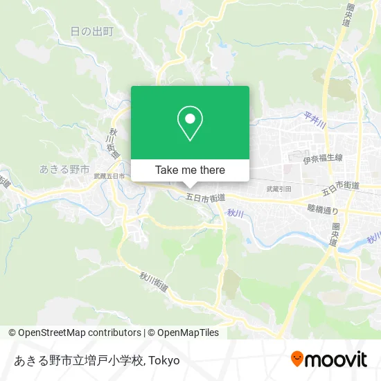 Akiru City Masuto Elementary School map