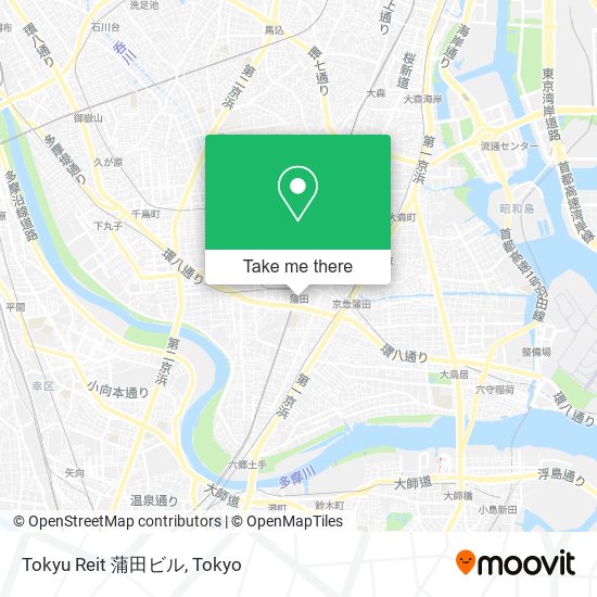 Tokyu Reit 蒲田ビル map