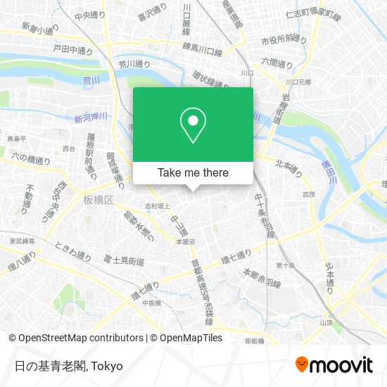 日の基青老閣 map