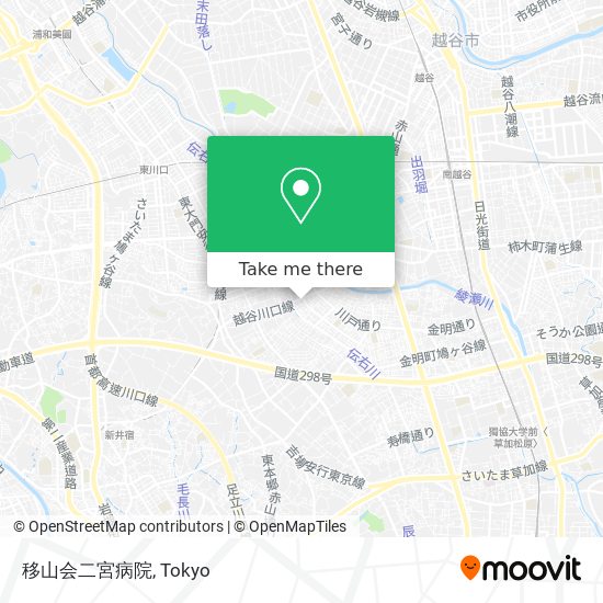 移山会二宮病院 map
