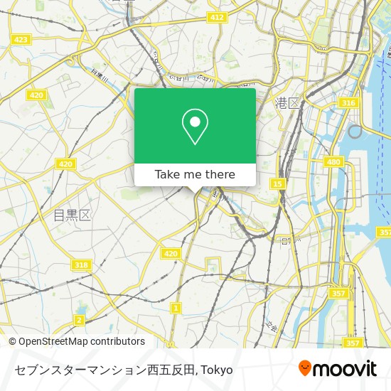 セブンスターマンション西五反田 map