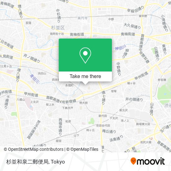 杉並和泉二郵便局 map