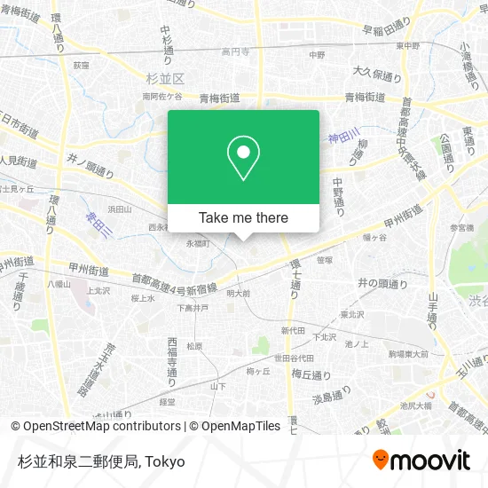 杉並和泉二郵便局 map