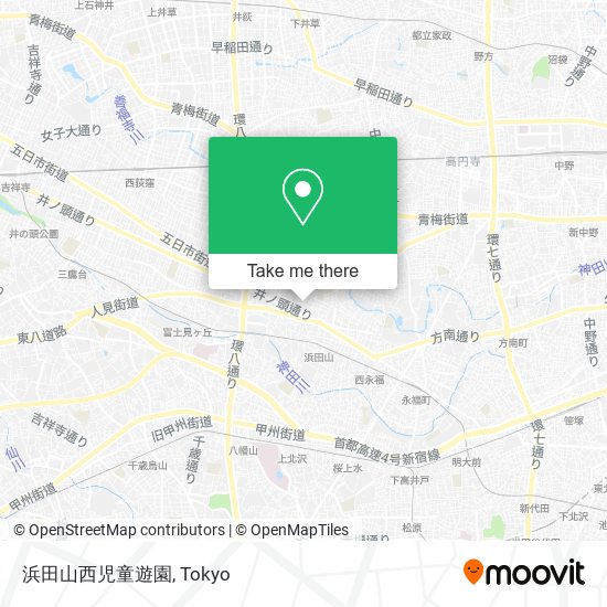 浜田山西児童遊園 map