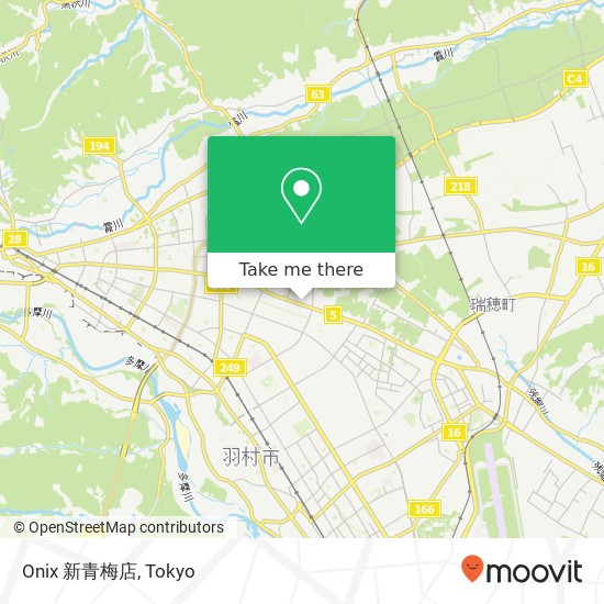 Onix 新青梅店 map