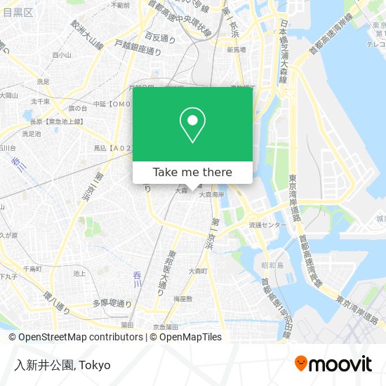 入新井公園 map