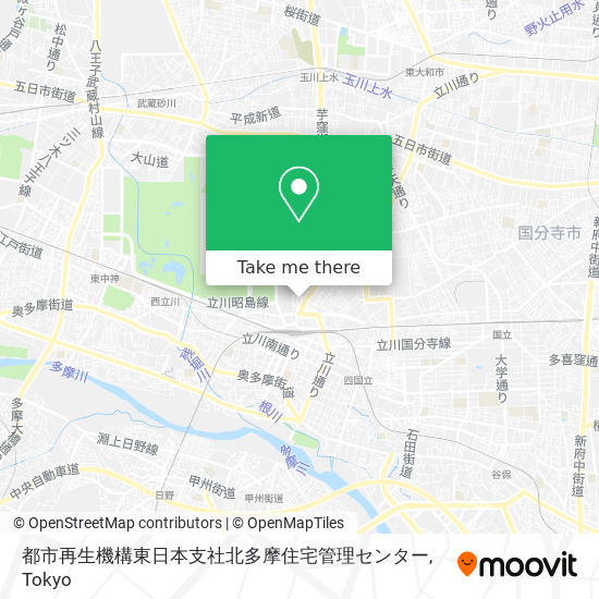 都市再生機構東日本支社北多摩住宅管理センター map
