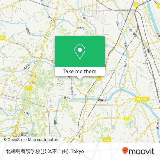 北綱島養護学校(肢体不自由) map