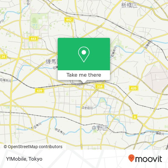 Y!Mobile map