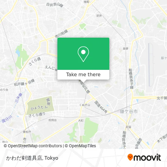 かわだ剣道具店 map