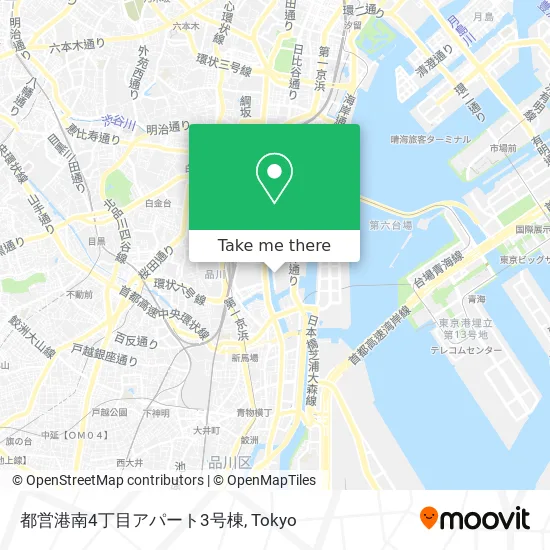 Tokyo Metropolitan Konan 4-Chome Apartment Building No. 3 map