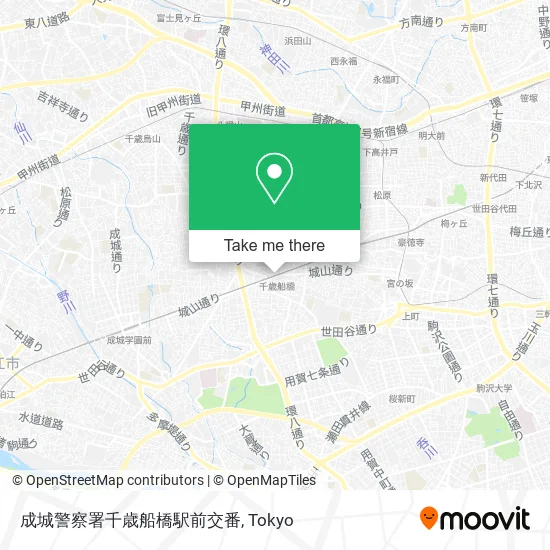 成城警察署千歳船橋駅前交番 map