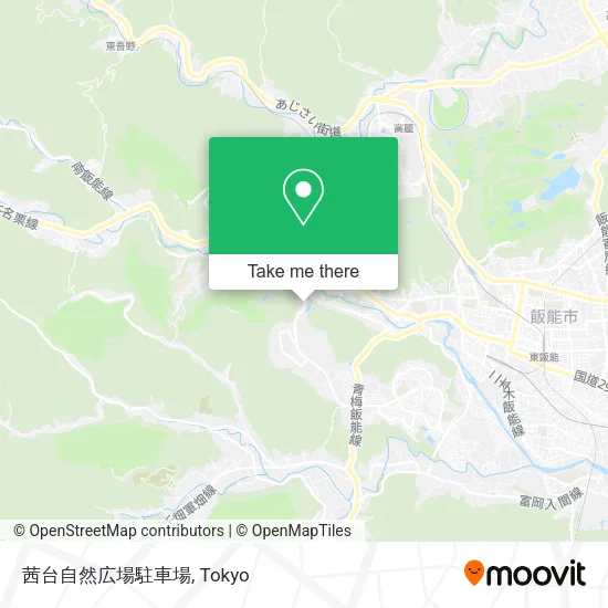 茜台自然広場駐車場 map