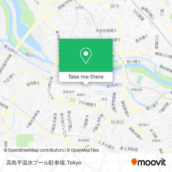 高島平温水プール駐車場 map