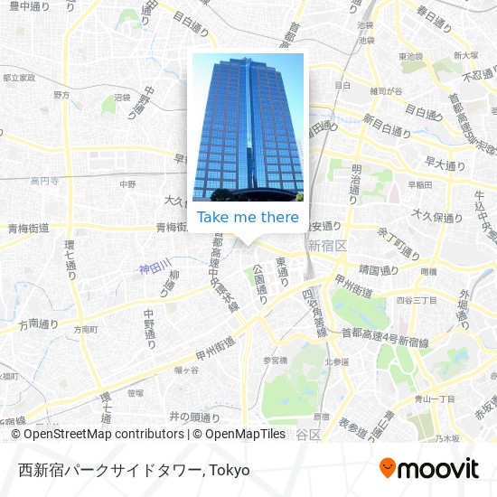 西新宿パークサイドタワー map