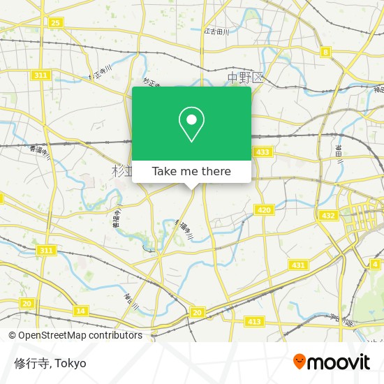 修行寺 map