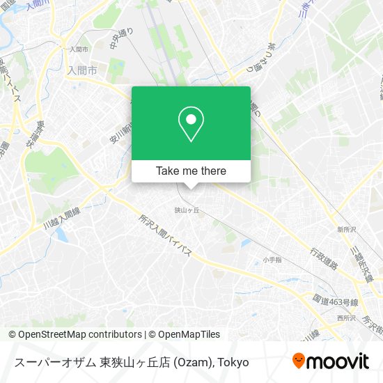 スーパーオザム 東狭山ヶ丘店 (Ozam) map