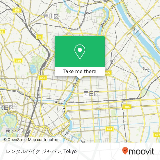 レンタルバイク ジャパン map