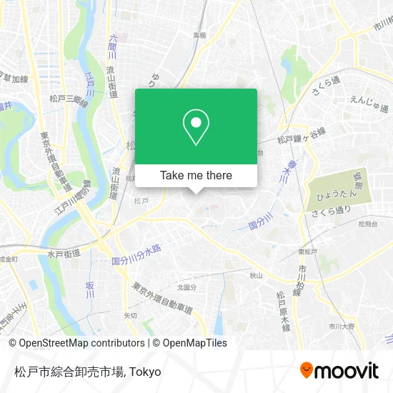 松戸市綜合卸売市場 map
