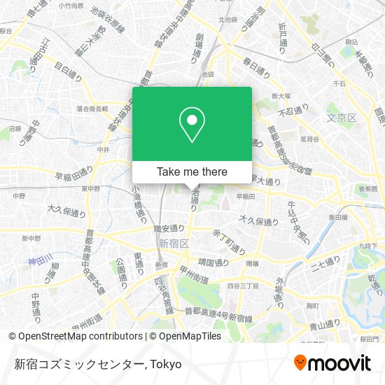 新宿コズミックセンター map