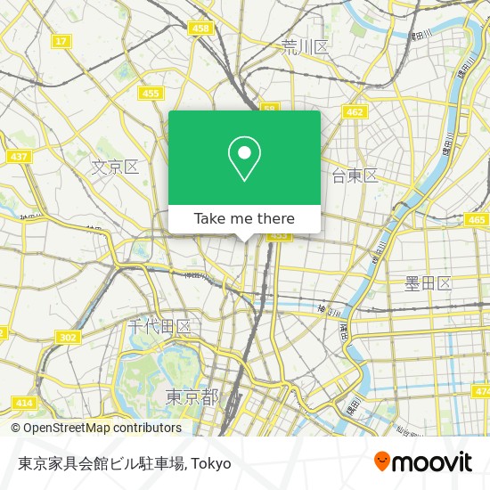 東京家具会館ビル駐車場 map